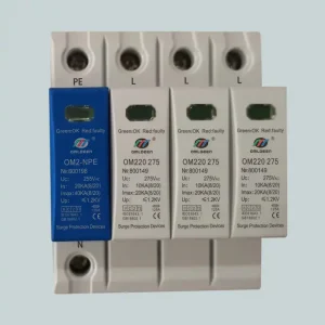 OM220 275 20ka lightning arrester for protecting electrical equipment from overvoltage, 275V 1p/2p/3p/4p