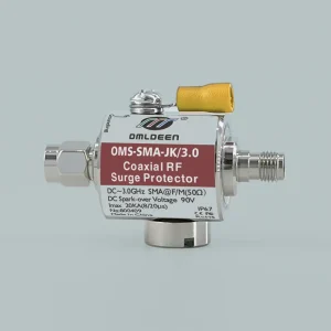 OMS-SMA-JK/3.0  female to male DC-3GHz  Coaxial RF Feeder Arrester for Communication Base Station RF Antennas